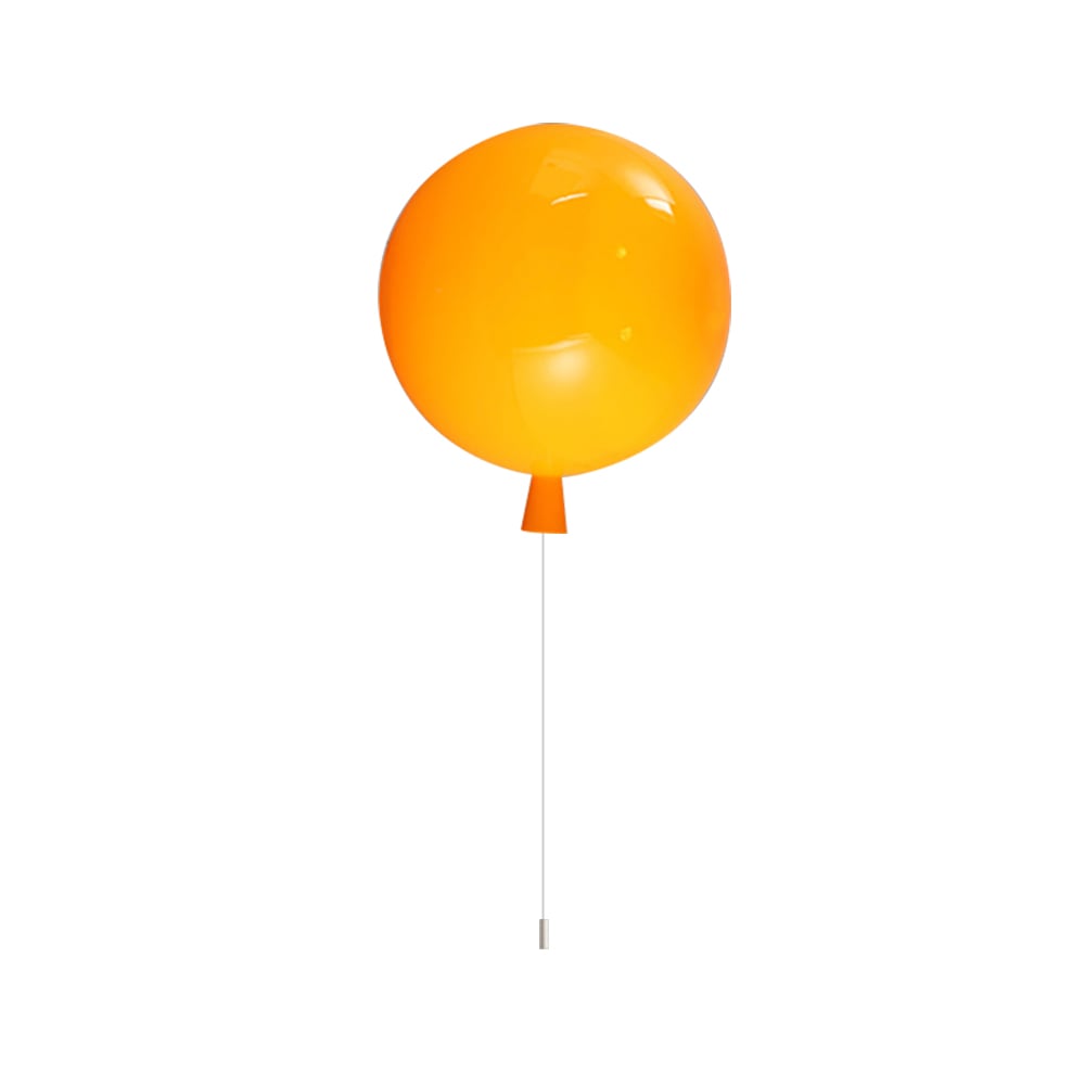 Grande applique murale Story Colourful Modern Ballon en orange image de fenêtre