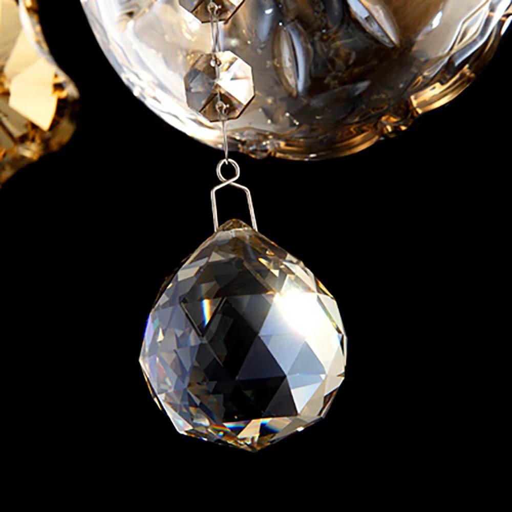 Applique murale à 2 ampoules en cristal et chrome, champagne, luxe et style bougie image de fenêtre