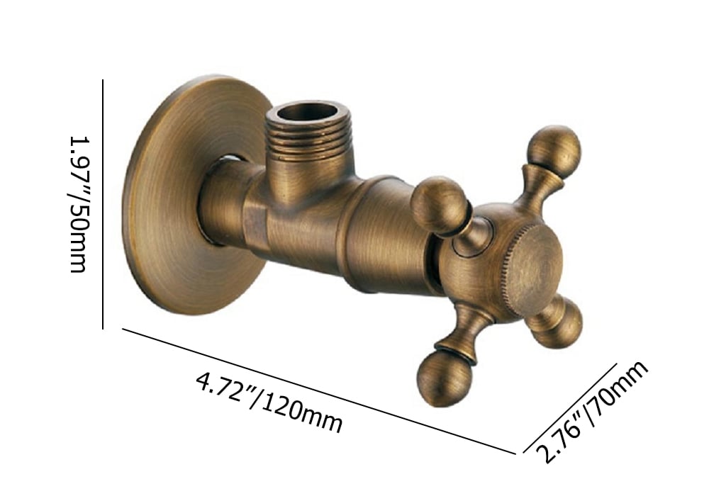 Brass Antique Stop Valve  weights dimensions image
