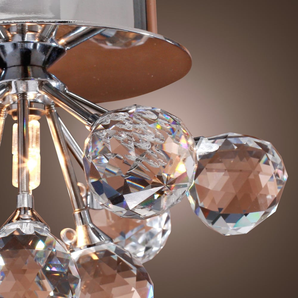 Lampe de plafond chromée, quincaillerie transparente image de fenêtre