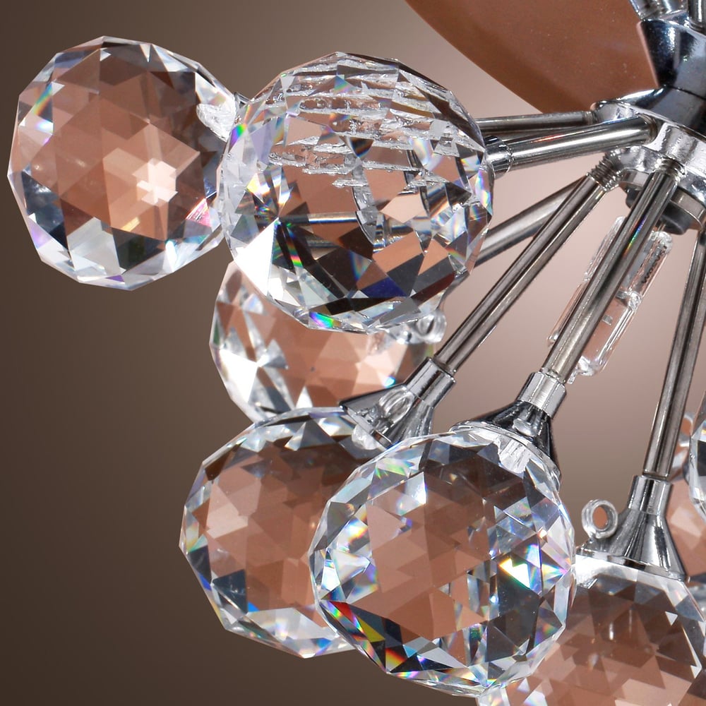 Lampe de plafond chromée, quincaillerie transparente image de fenêtre