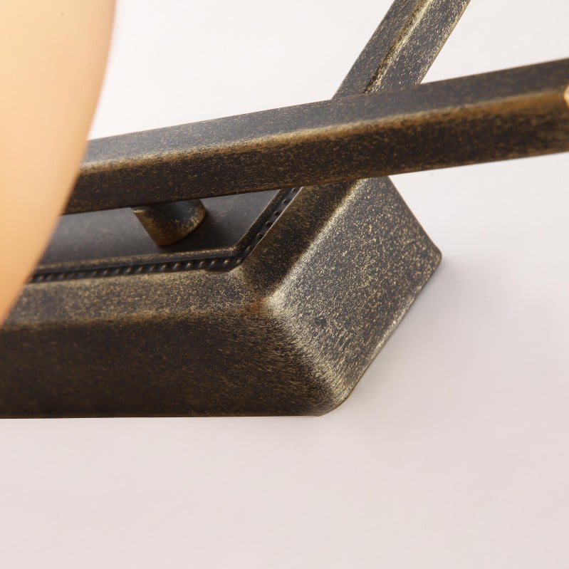 Industrial Bronze&Orange Metal Glass Bathroom Light window image