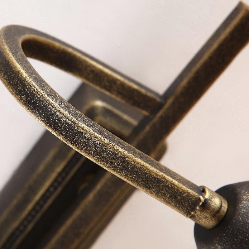 Industrial Bronze&Orange Metal Glass Bathroom Light window image