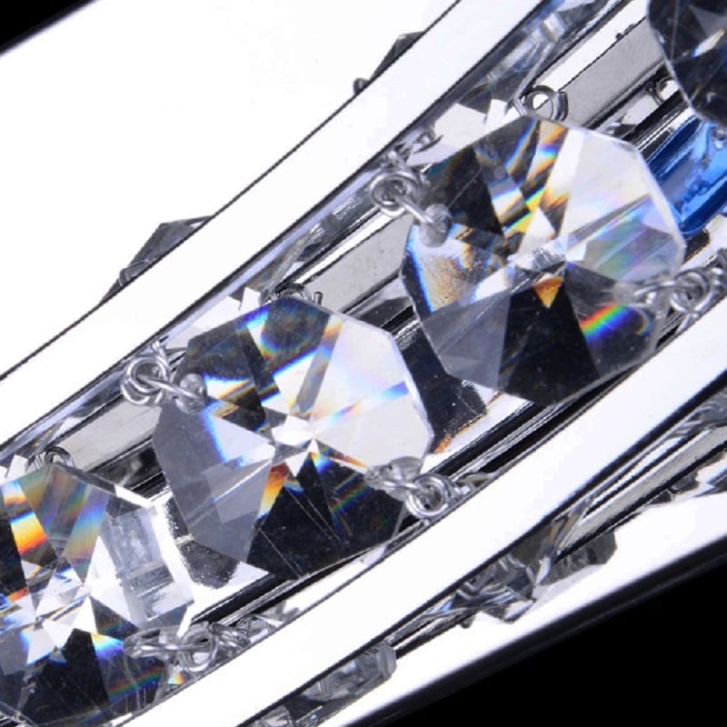 4-Light Curve Design Vanity Wall Light for Bathroom Wall Sconce in Chrome Finish window image