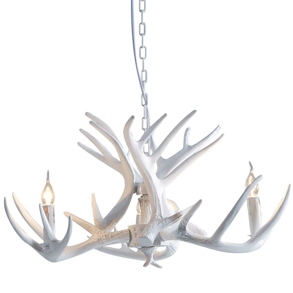 Deer Antler Chandelier 3 Lights, Faux Antler Chandelier Large Antler Chandelier Lighting window image