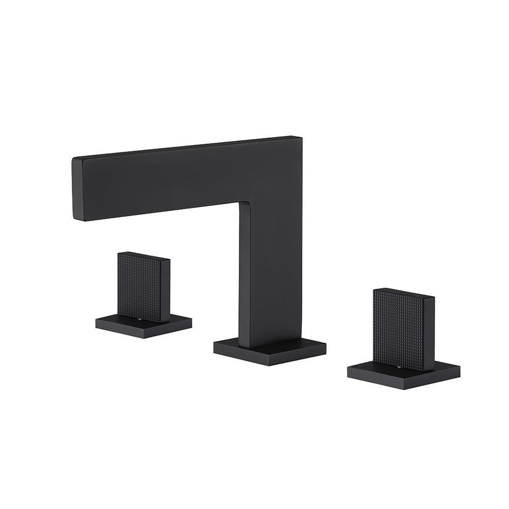 Widespread Dual Handles Bathroom Sink Faucet Solid Brass window image