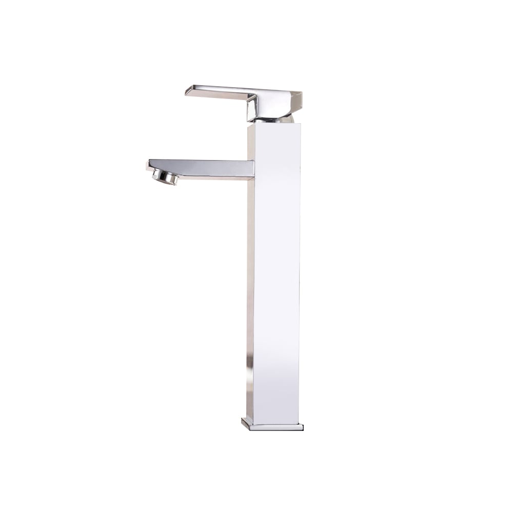 Modern Brass One-Hole Single Handle Bathroom Sink Faucet in Chrome window image