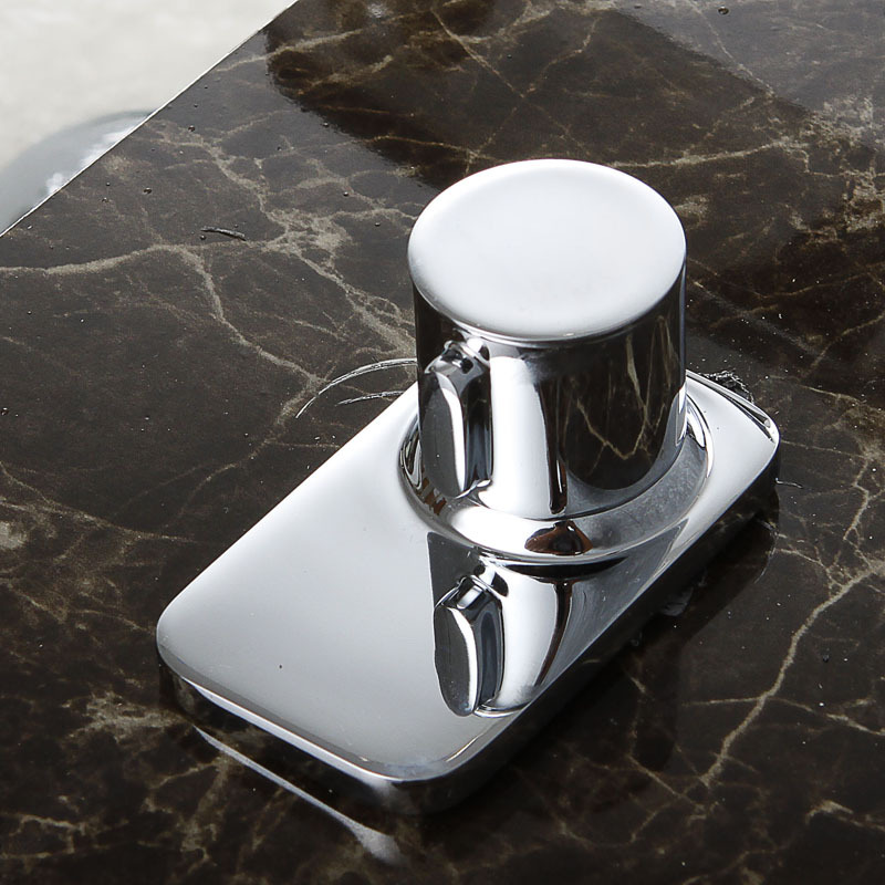 Modern Widespread Brass Double Handle Bathroom Sink Faucet in Chrome window image