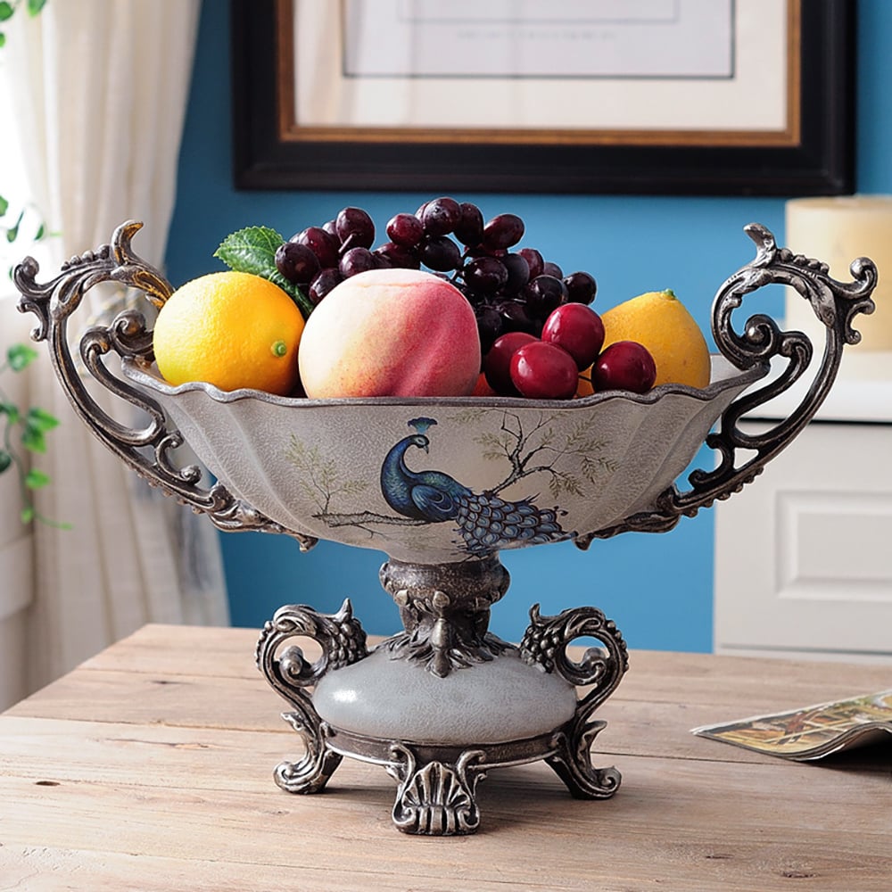 Corbeille à Fruits Blanche Creuse IMIKEYA – Pratique Pour Snacks, Rangement Cuisine, Légumes, Décoration Maison