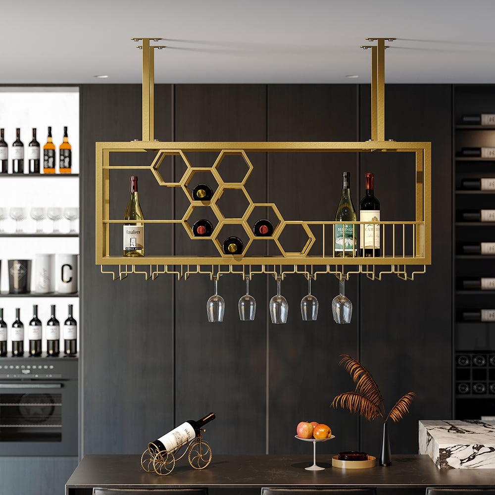 Ceiling Metal Wine And Glass Rack Ceiling Wine Rack KYTGFH