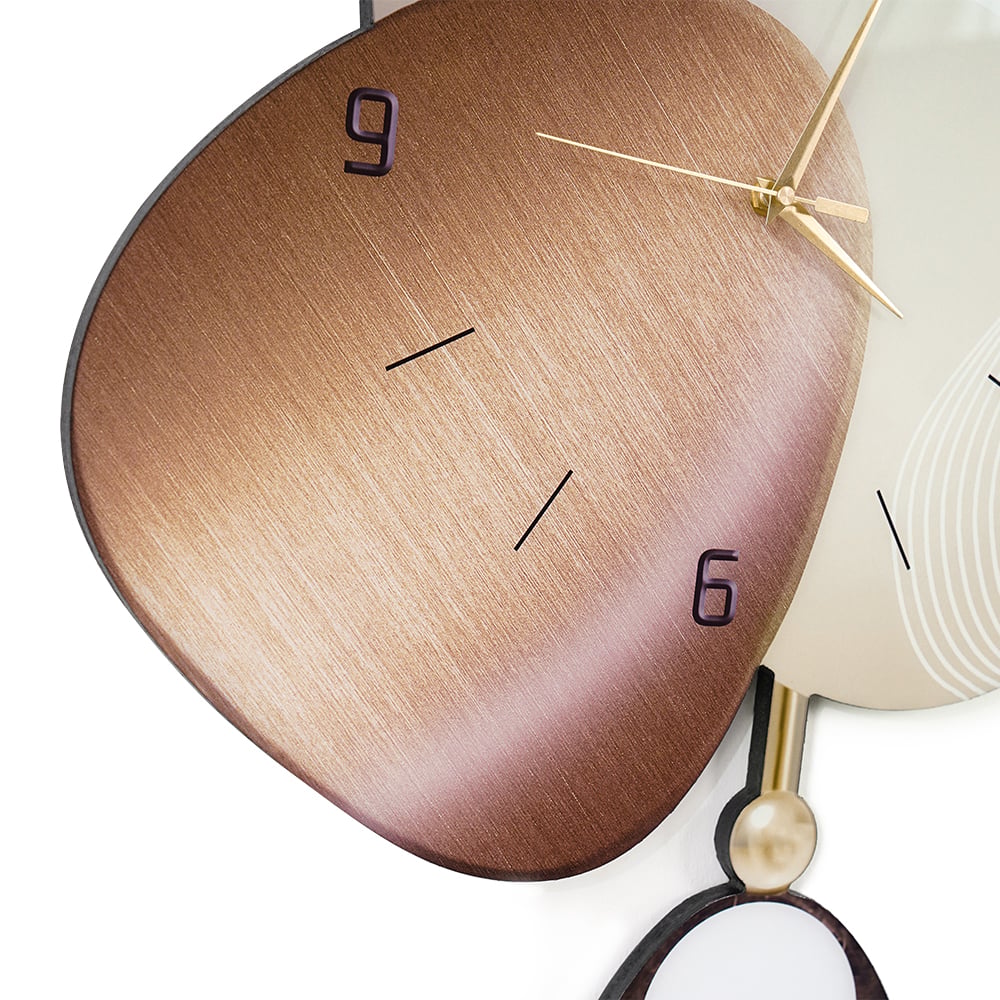 Orologio Da Parete Decorativo JoyMerit - Metallo Oro, 37,5 Cm (Tipo A), Silenzioso, Senza Ticchettio, Per Soggiorno E Camera