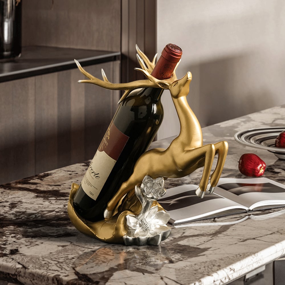 Portabottiglie A Forma Di Labrador Color Cioccolato – G&H Decor – Statuetta In Resina Dipinta A Mano Per Vino