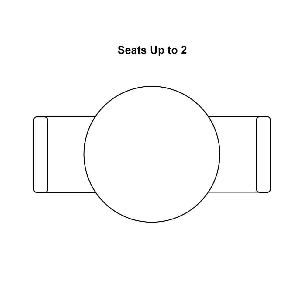 Japandi 1000mm Round Small Dining Table & 2 Green Upholstered Velvet Dining Chairs Set window image