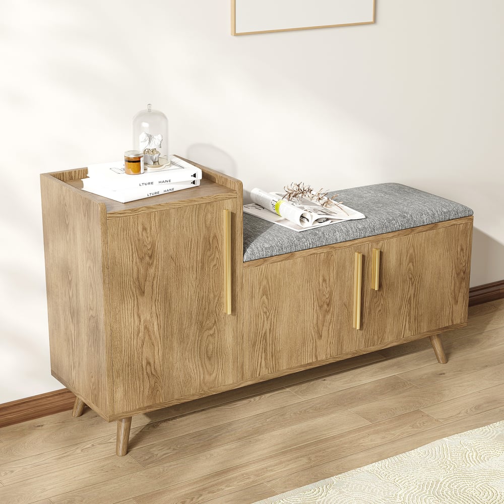 Mericonia Scarpiera Moderna 5 Ripiani Regolabili, Bianco, 67x36.5x90 Cm, Armadio Per Scarpe In Legno, Con Kit Anti-Ribaltamento