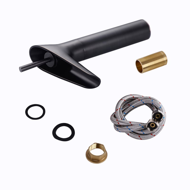 1000mm Floating Ceramic Sink & Shelves in Black & Mixer Tap & Bathroom Cabinet Vanity window image