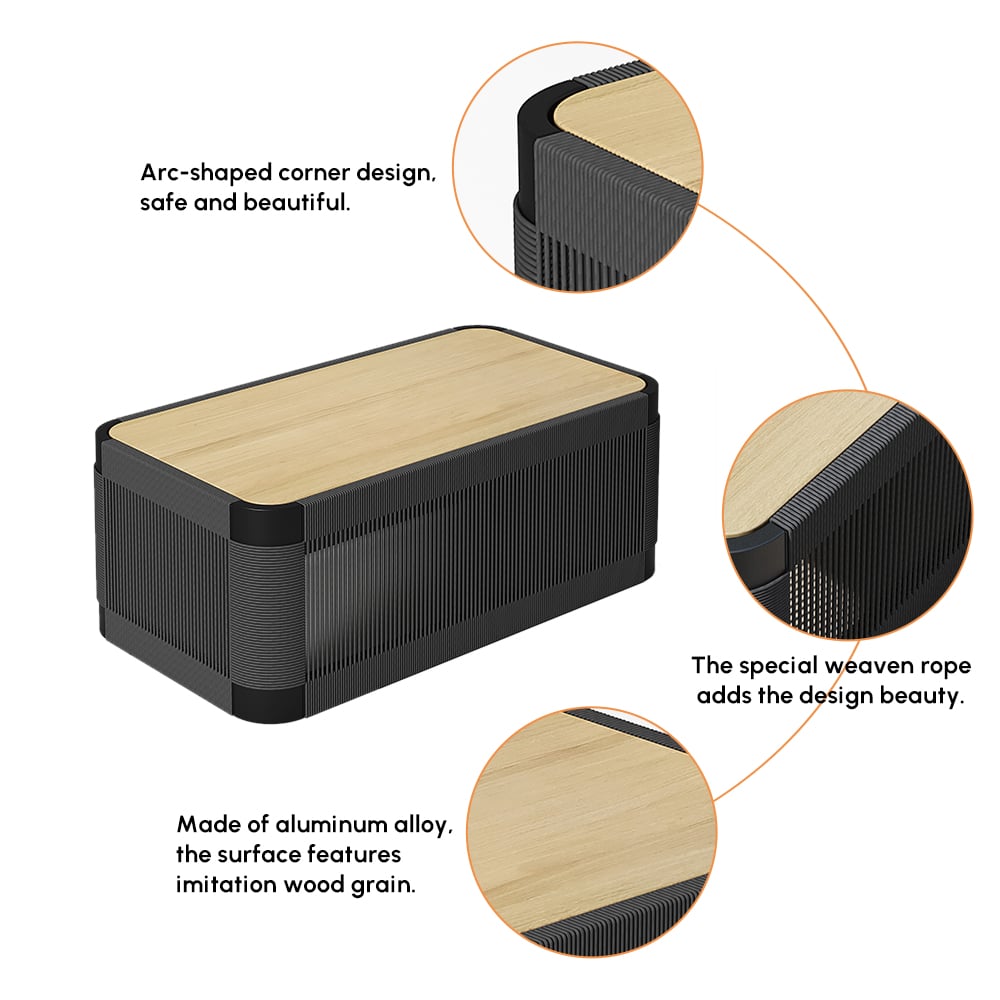 4-Pieces Modern Aluminum & Rope Outdoor Swivel Sofa Set with Coffee Table in Black for 6 window image