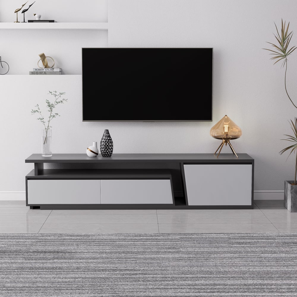 Fero Minimalistic Extendable TV Lowboard from 1800 mm to 2400 mm window image
