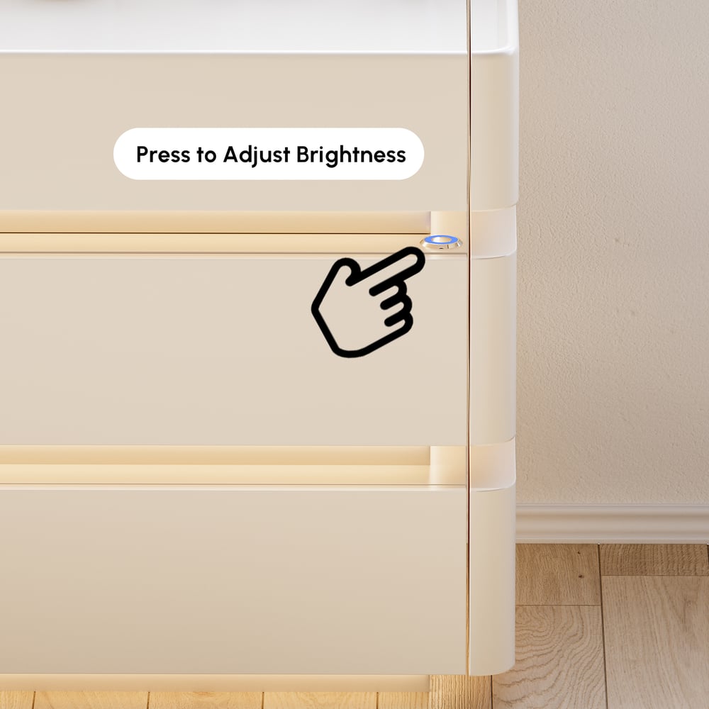 Lumio 47" Smart Makeup Vanity Retractable  Dressing Table with Mirror & Lights window image