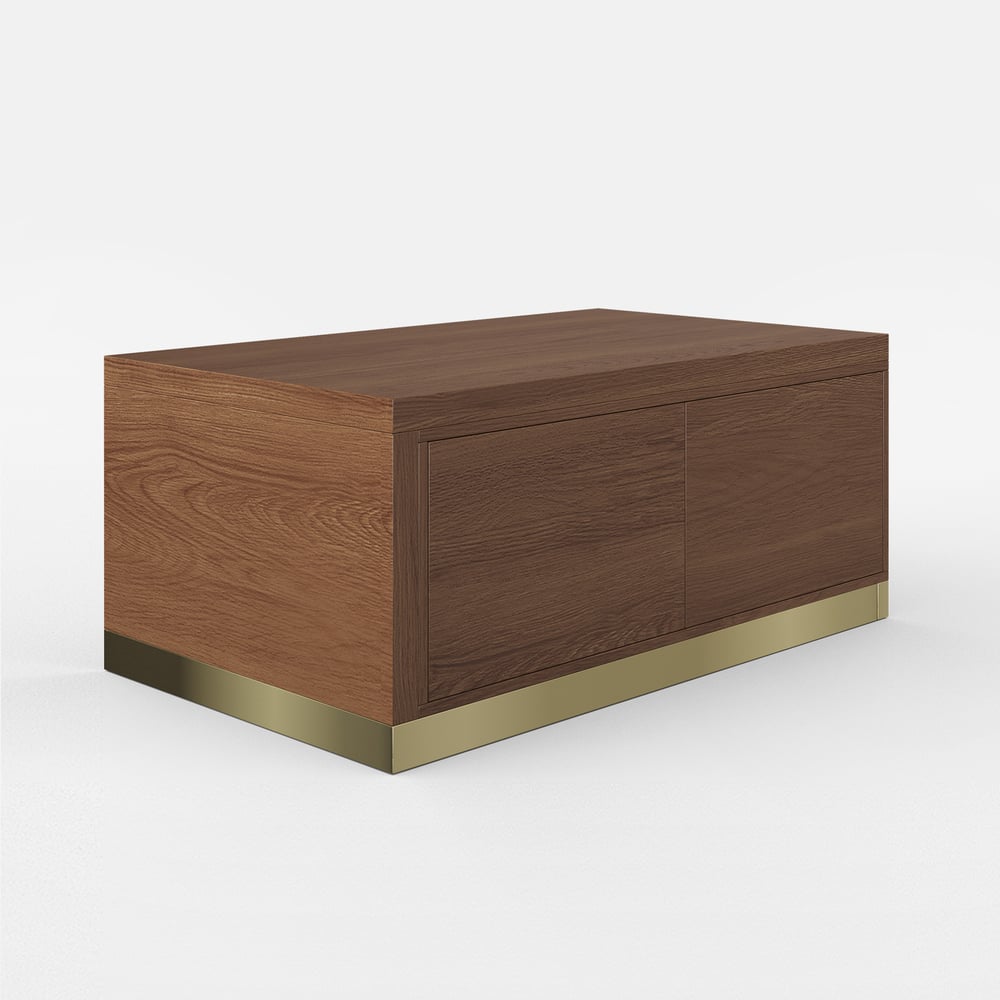 Mordelle Rectangle Extendable Walnut Coffee Table(39" -71")