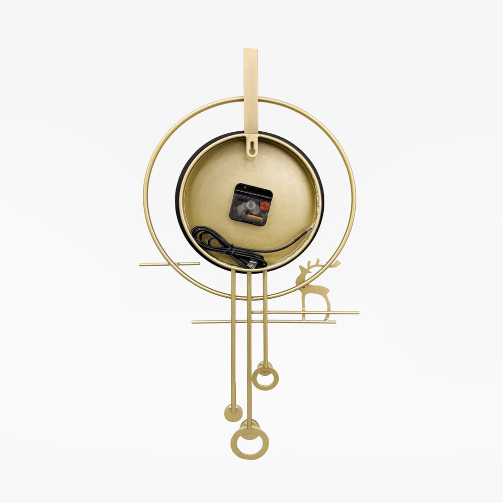 Oversized Modern Wall Decor Digital Wall Clock with LED Light Stripe