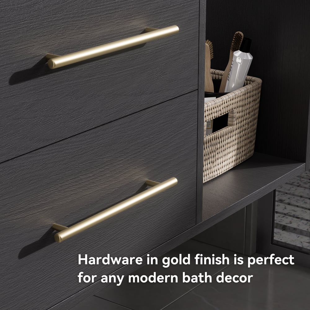 Modern 900 mm Floating Washbasin with Sintered Stone Sink and 2 Drawers window image