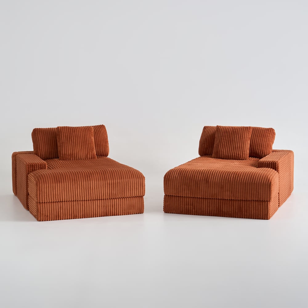 Canapé convertible droit 4 places, assise profonde 245 cm – modulable & ultra-confort