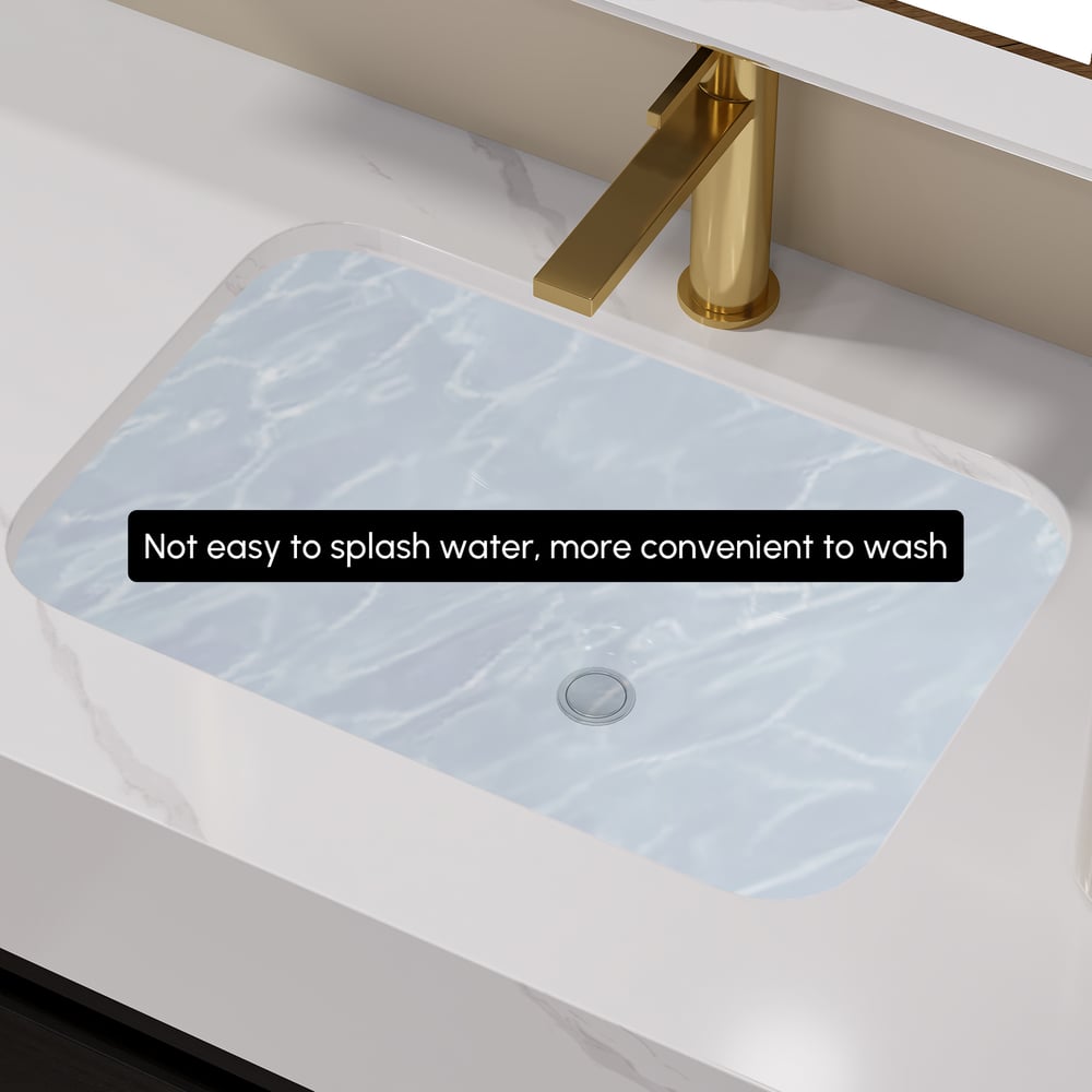 Ensemble de vanité de salle de bain flottant de 1200 mm avec lavabo en céramique, 2 tiroirs et étagères ouvertes en noir image de fenêtre