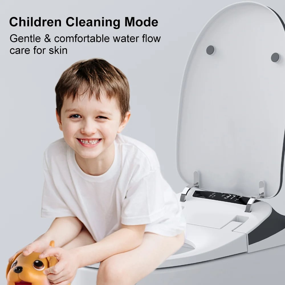 Set of 2 Automatic Toilet Self Clean Smart Toilet Tankless Wall Outlet window image