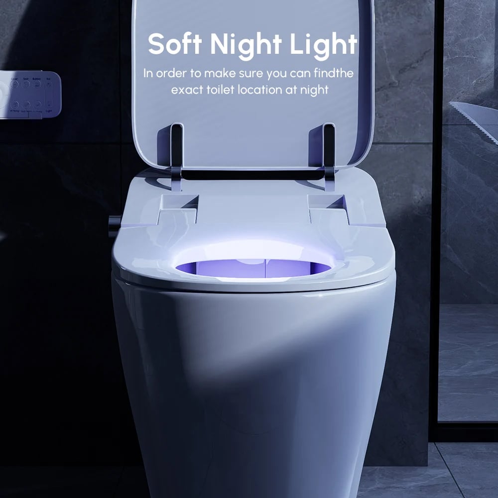 Set of Two Automatic Toilet Self Clean Smart Toilet Vertical Outlet