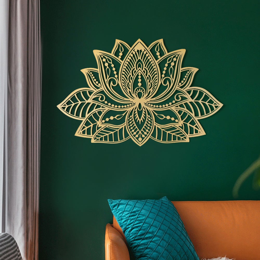 36" Modern Minimalist Wall Decor Home Decoration with 3D Mandala Metal window image