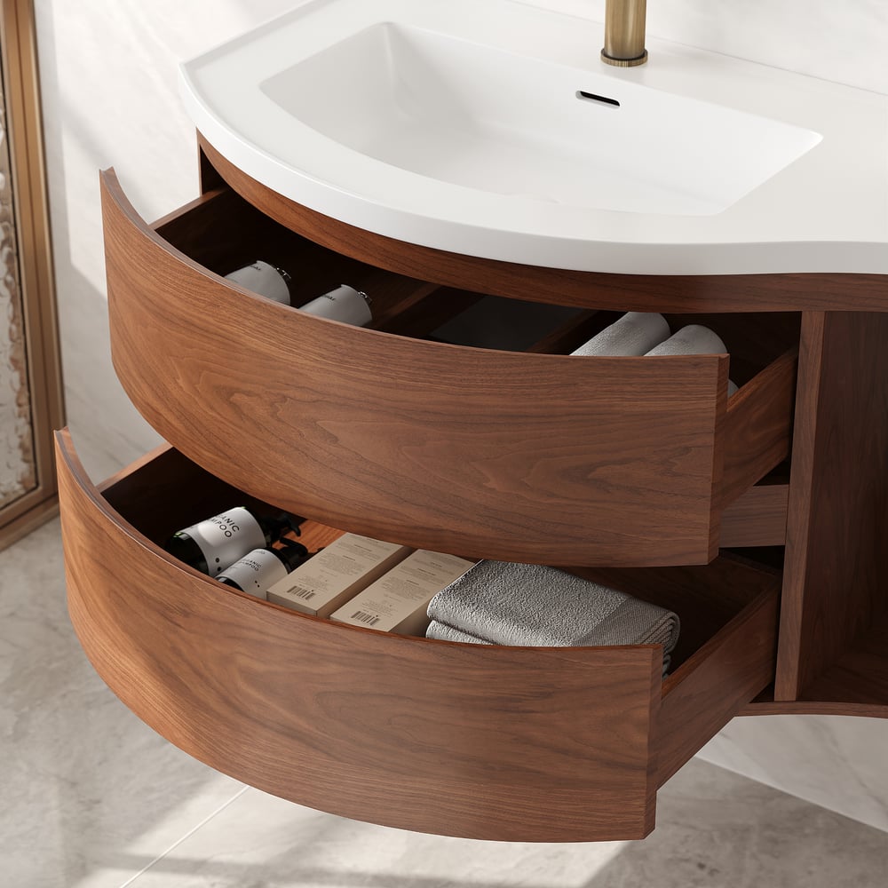 900mm Floating Curved Bathroom Vanity Set Of 2 Half Circle Bathroom 900mm Floating Curved Bathroom Vanity Set Of 2 Half Circle Bathroom