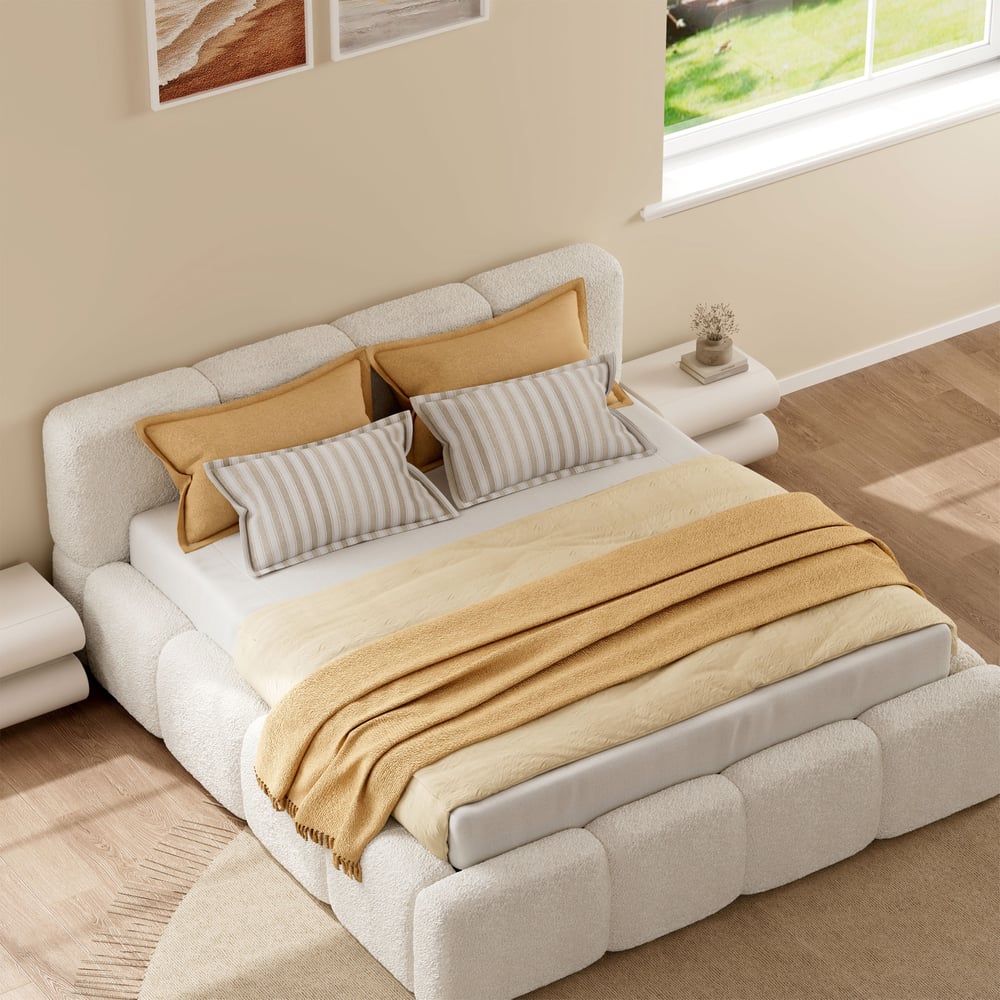 Sommier à ressorts Boucle avec 2 matelas moelleux, 180 x 200 cm image de fenêtre