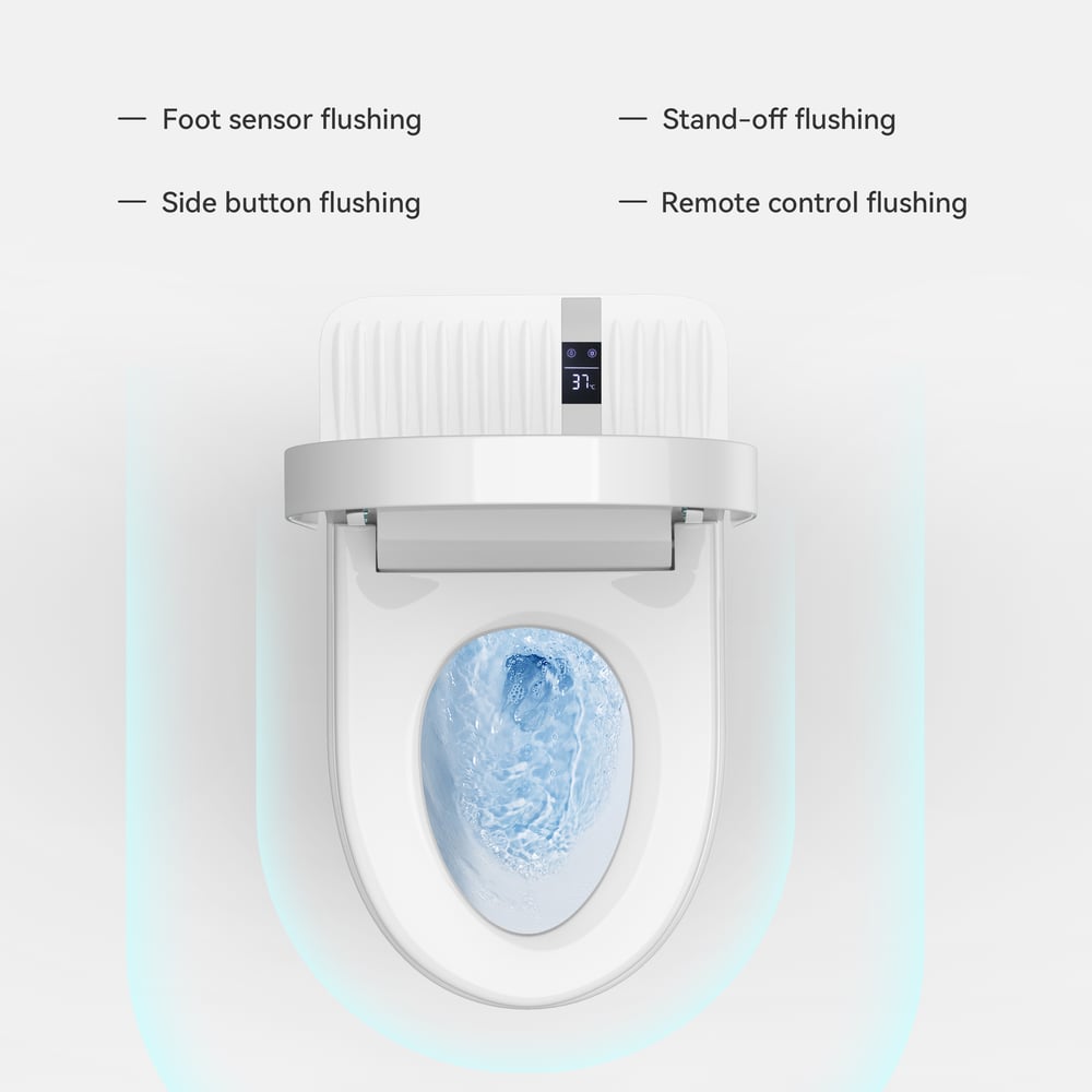 Hynova AX1 Semi-automatic Smart Bidet Toilet with Heated Seat | Pre-Moistened window image