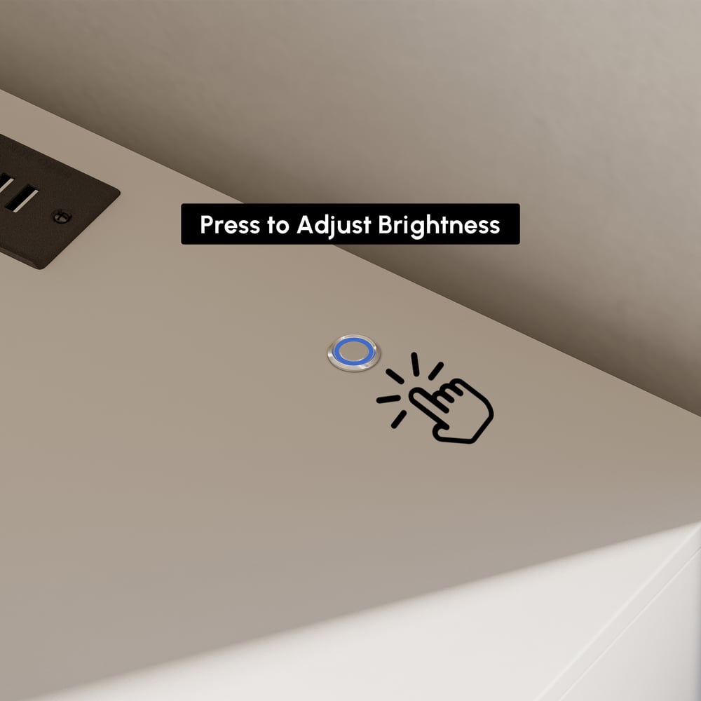 Lumio 47" LED 6-Drawer Dresser with Charging Station window image