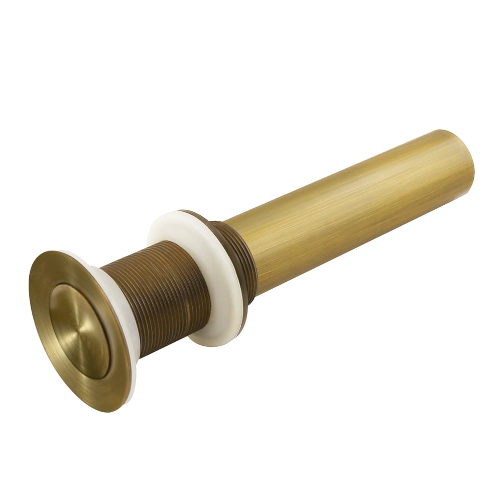 Customer Reviews for Antique Brass Counter Top Basin Pop Up Waste without Overflow Solid Brass