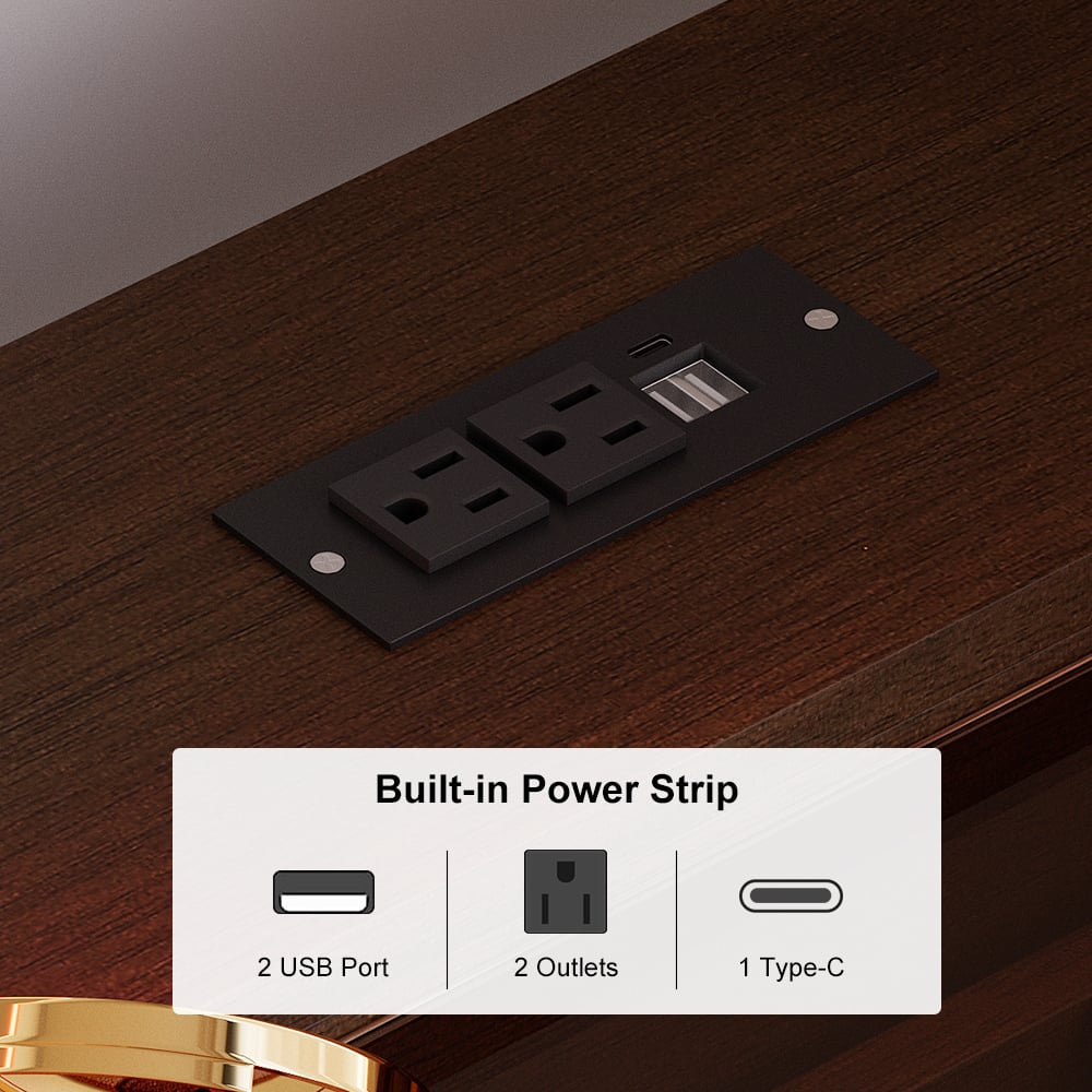 55" Smart Makeup Vanity Set with Mirror & Lights window image