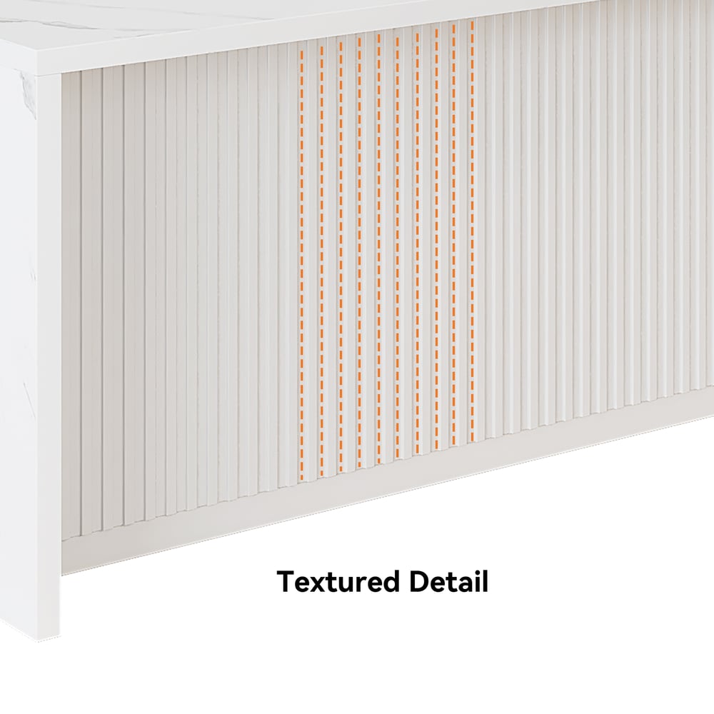 Ilha de cozinha moderna de 1830 mm em branco Imagem da janela