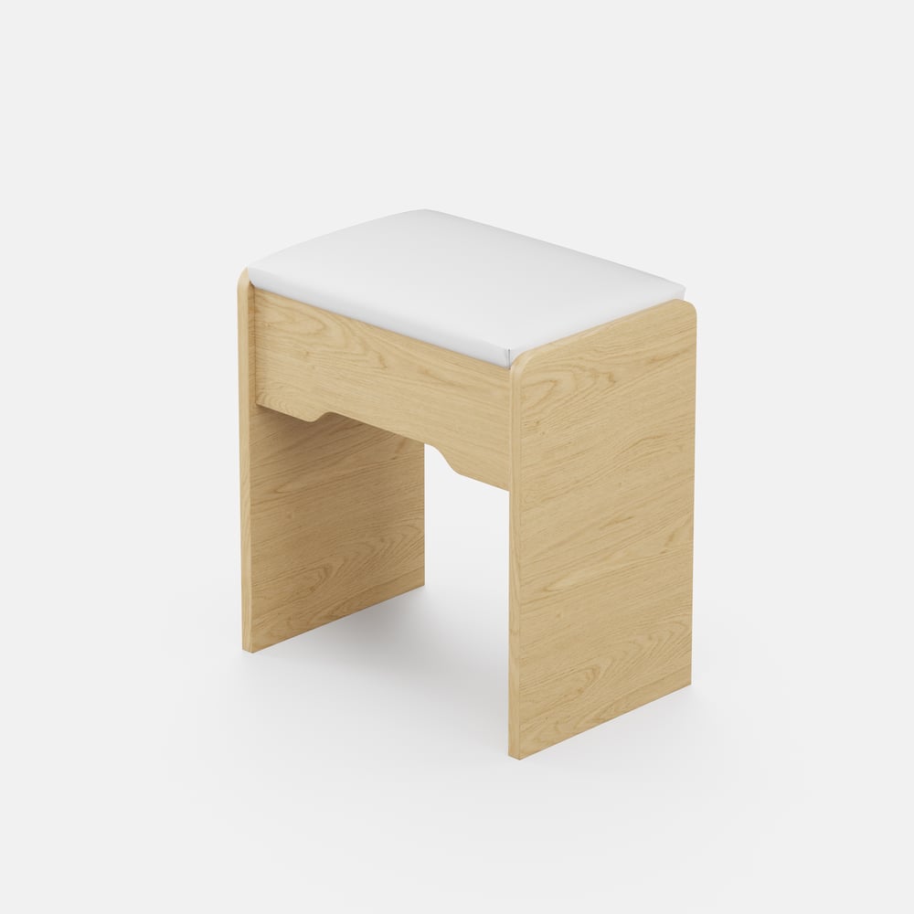 Modern Makeup Vanity Set with Lighted Mirror, Charging Station and Jewelry Storage window image