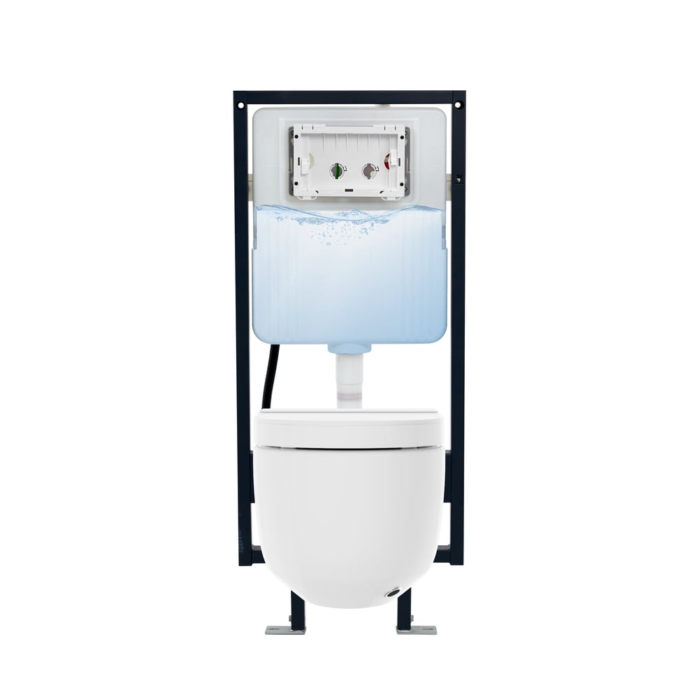 Automatic Wall-Mounted Smart Bidet Toilet with UV Sterilization and Dual Flush window image