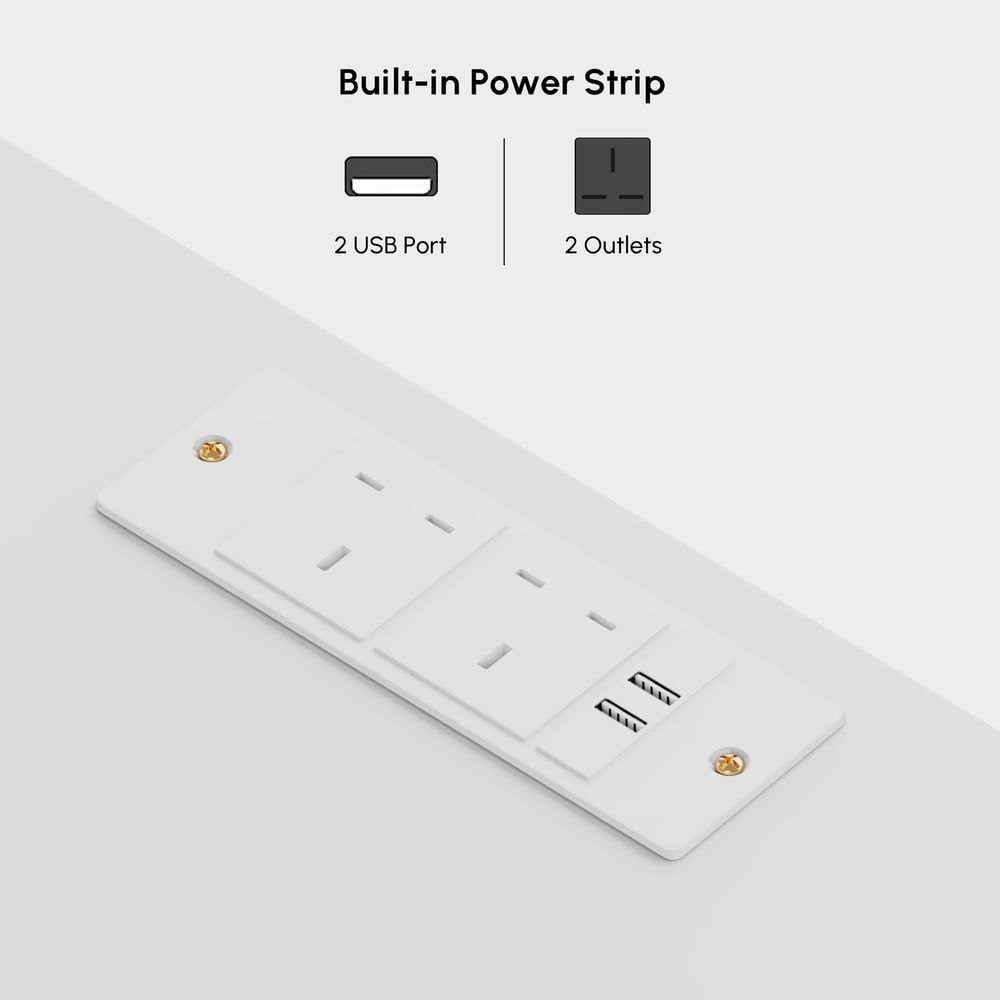 Lumio 1200mm Modern White 6 Drawer LED Dresser Chest Bedroom Storage Cabinet window image