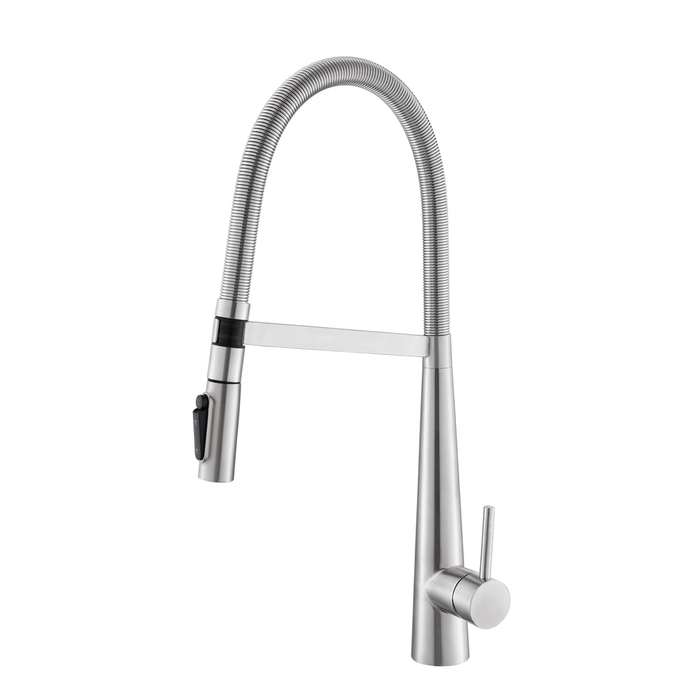 Pull-Down Kitchen Faucet with Filtered Water Mode – Brushed Nickel, Stainless Steel