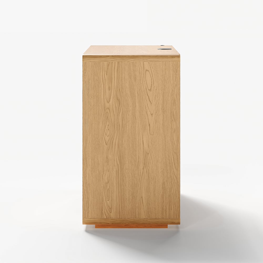 47" Wooden 6-Drawer LED Dresser with Charging Station