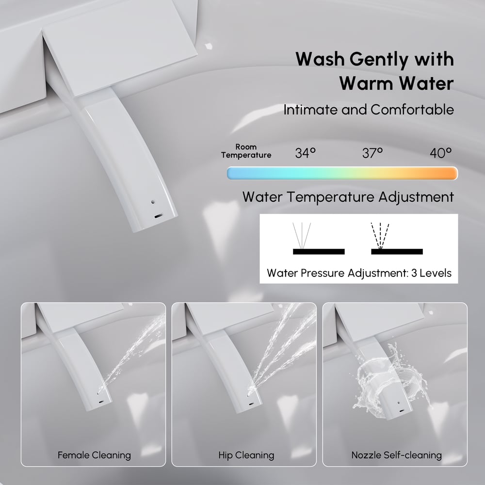 Airloo S6 Wall-Mounted Smart Bidet Toilet with Auto Lid, Aromatherapy window image