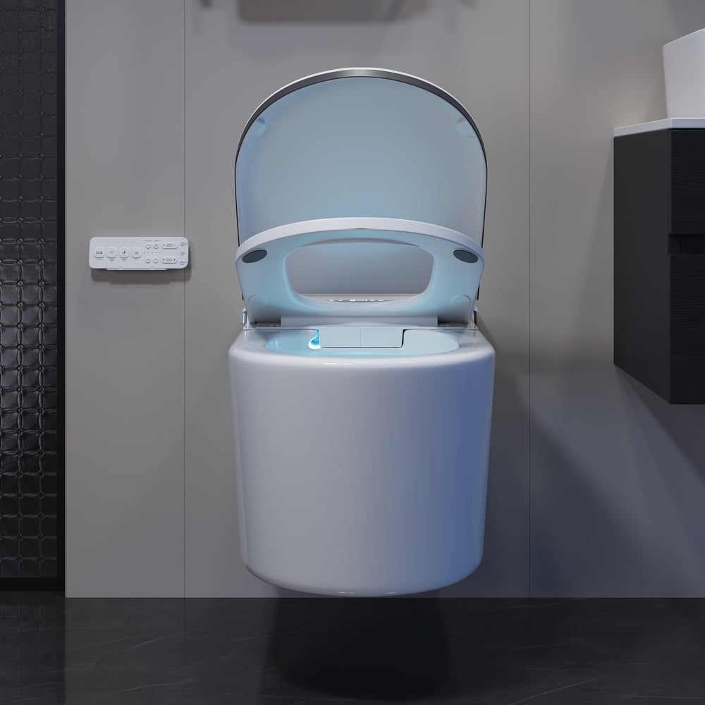 Airloo S6 Wall-Mounted Smart Bidet Toilet with Auto Lid, Aromatherapy