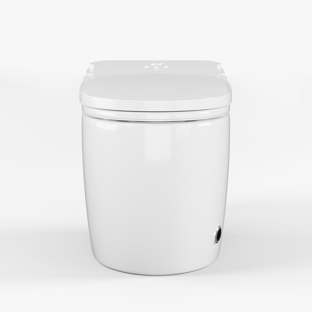 Smart Toilet with Heated Seat White Dual Flush (4 Star)