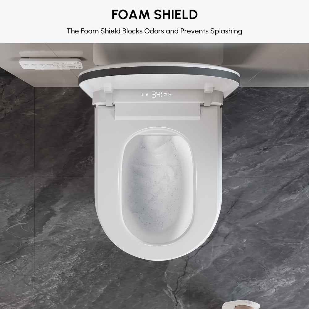 Airloo S6 Wall-Mounted Smart Bidet Toilet with Auto Lid, Aromatherapy