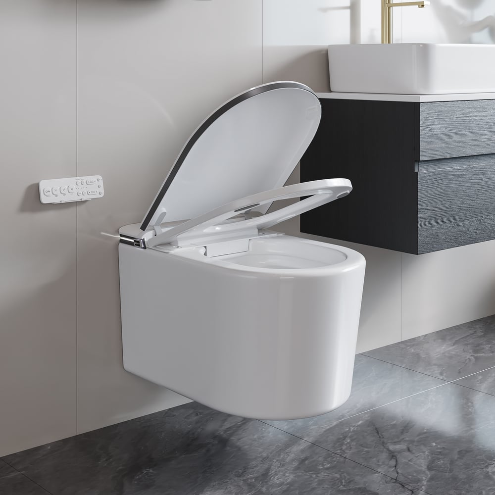 Airloo S6 Wall-Mounted Smart Bidet Toilet with Auto Lid, Aromatherapy