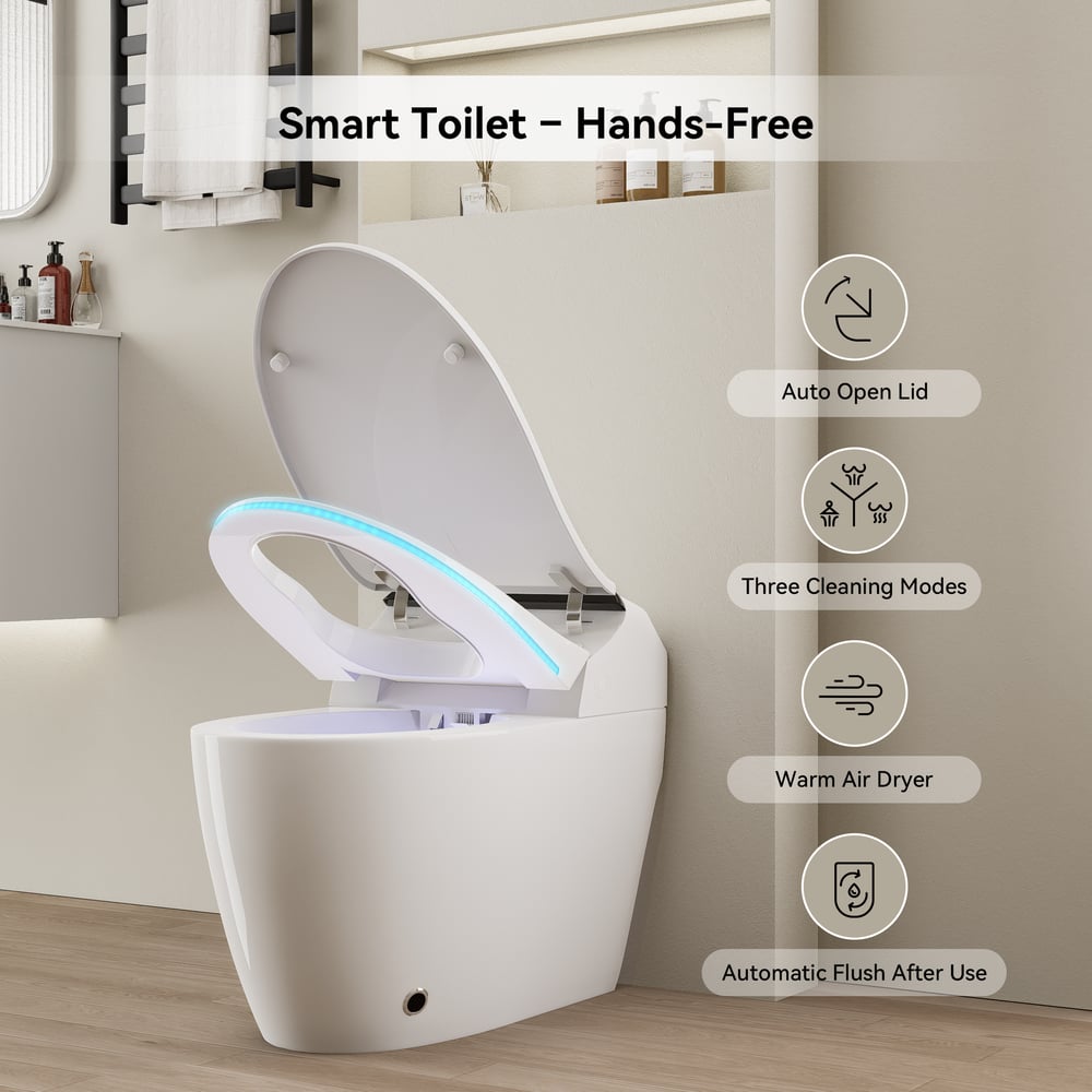 Customer Reviews for Hynova AX2 Pro Automatic Smart Bidet Toilet with Aromatherapy White 1.28 GPF