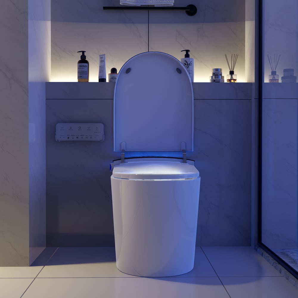 Hynova AX7 Automatic Smart Bidet Toilet with Built-in Tank 1.27 GPF, ADA Compliant