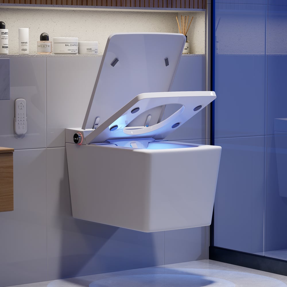 Cubera V2 Automatic Smart Bidet Toilet with Built-in Water Tank | Heated Seat window image